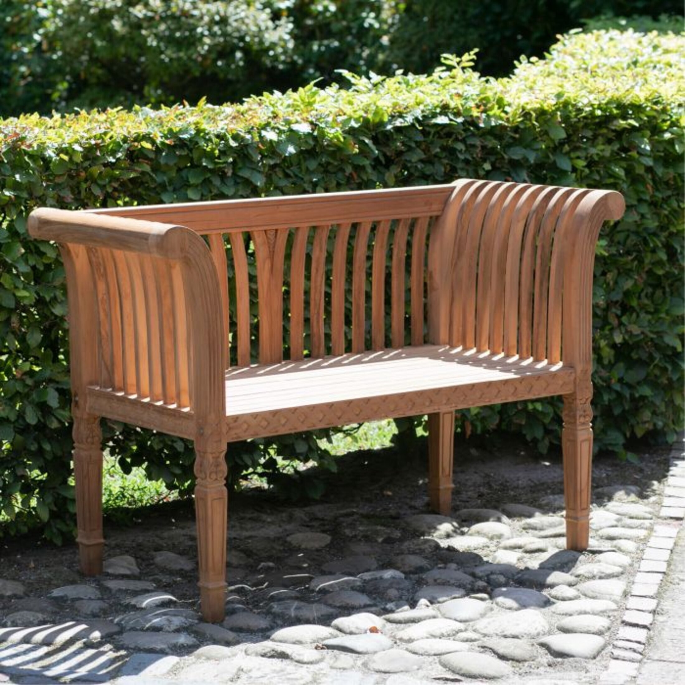 Gartenbank Teakholz 130cm Gartenbank Teakholz 130cm