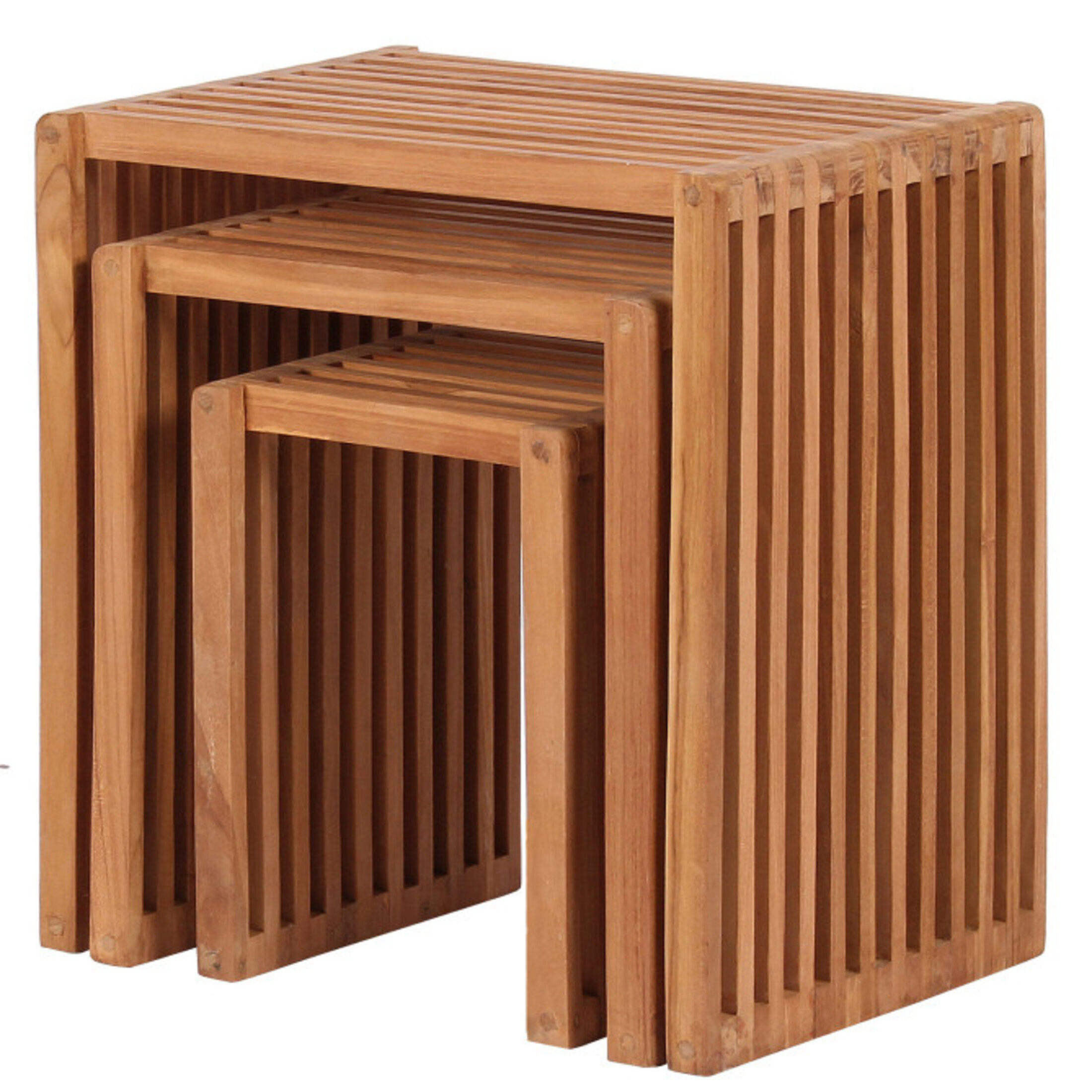 Woodie Beistelltisch 3er Set eckig Woodie Beistelltisch 3er Set eckig